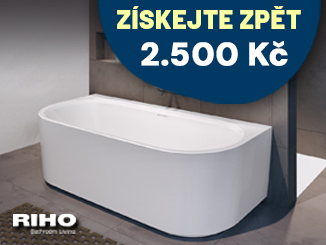 Cashback 2500 Kč na vybrané Riho vany