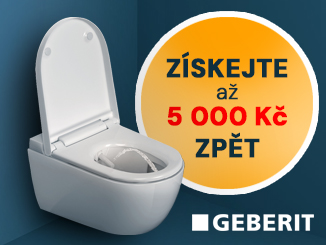 Získejte Cashback na sprchovací WC Geberit AquaClean
