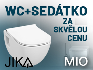 Výhodný nákup WC mísy a sedátka série Jika Mio