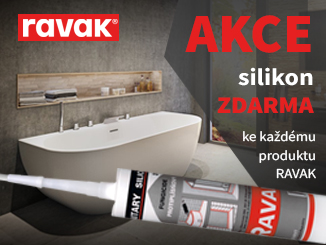 Ke každému produktu Ravak - silikon ZDARMA