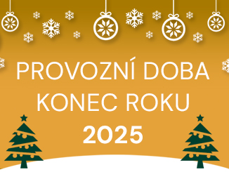 Provozní doba mezi vánočními svátky a koncem roku