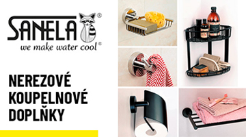 Nerezové koupelnové doplňky Sanela