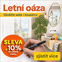 Letní osvěžení koupelny se slevou až 10%