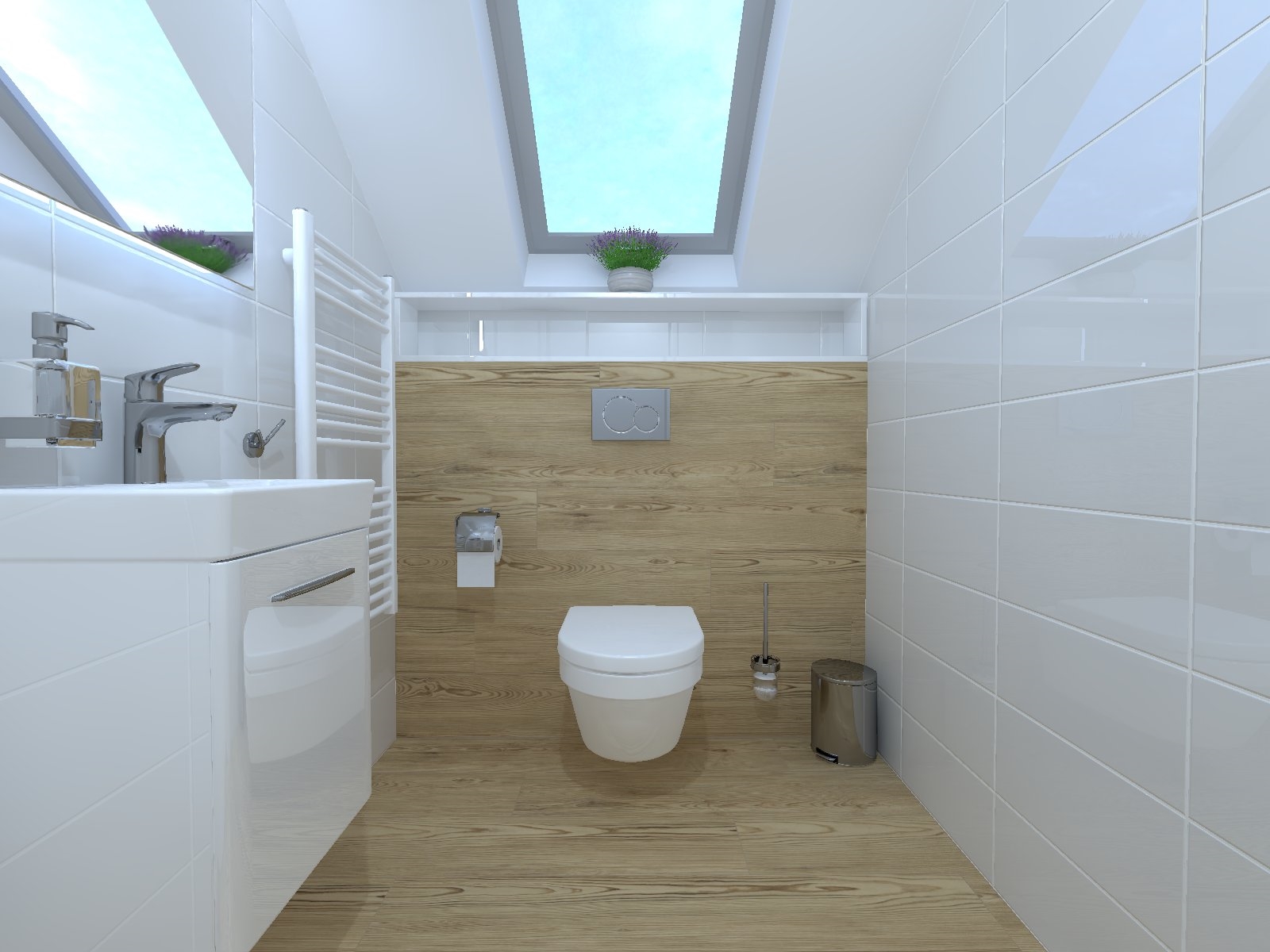 Koupelnové doplňky v provedení chrom