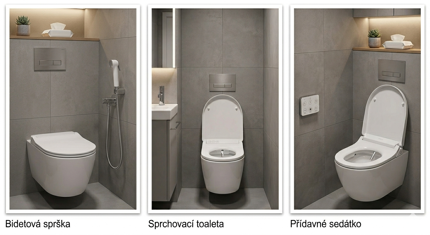 Bidetové systémy v malé koupelně