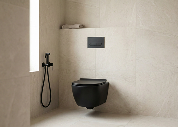 Podomítková bidetová sprška