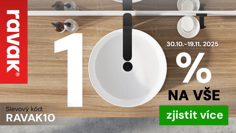 Zimní slevy Ravak - 10 % na vše