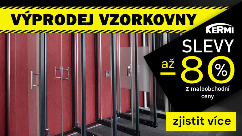 Výprodej vzorkovny - sprchové kouty Kermi a další!