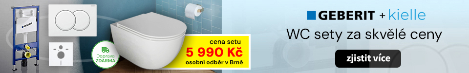 WC sety Geberit + kielle za skvělé ceny