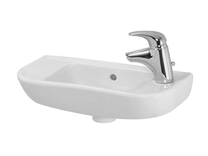 Laufen Pro B umývátko 50x25 cm, s otvorem pro baterii vpravo, s přepadem, bílá