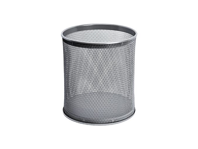 Sanela Odpadkový koš kulatý, šedý, 18 l SLZN 97B