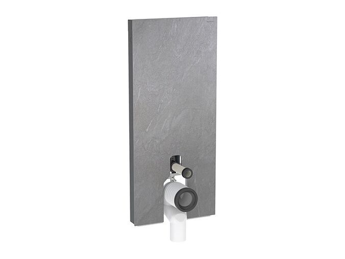 Geberit Monolith Plus sanitární modul pro stojící WC, 114 cm, spodní přívod vody, čelo kamenina, břidlicový vzhled