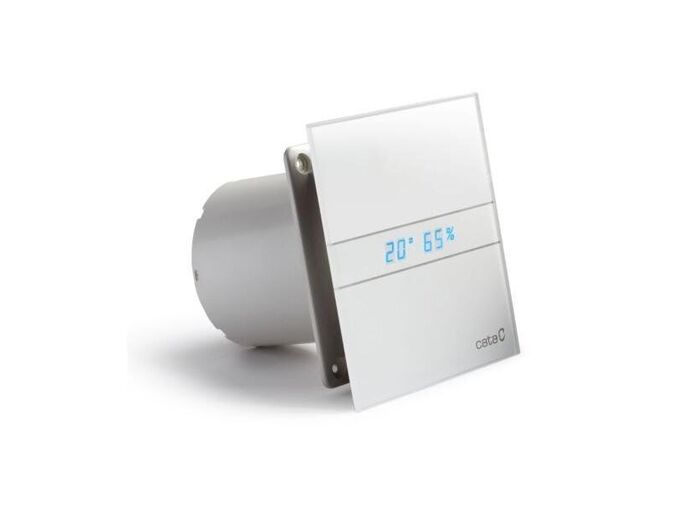 Cata E-100 GTH koupelnový ventilátor axiální s automatem, 4W/8W, potrubí 100mm, bílá