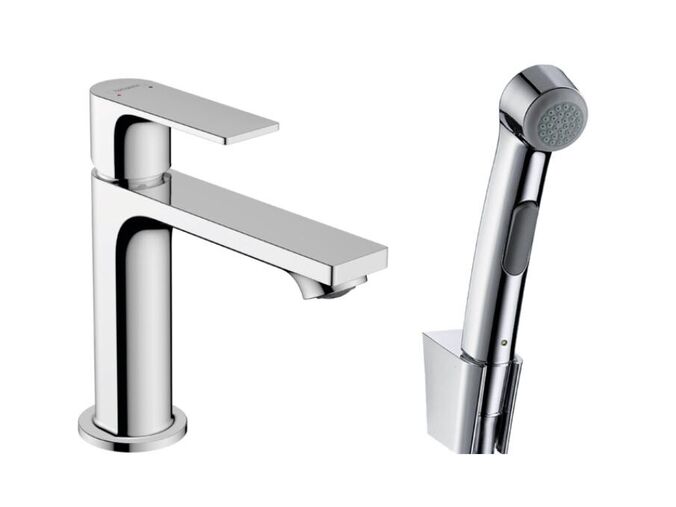 Hansgrohe Rebris E Umyvadlová baterie s bidetovou sprškou, chrom