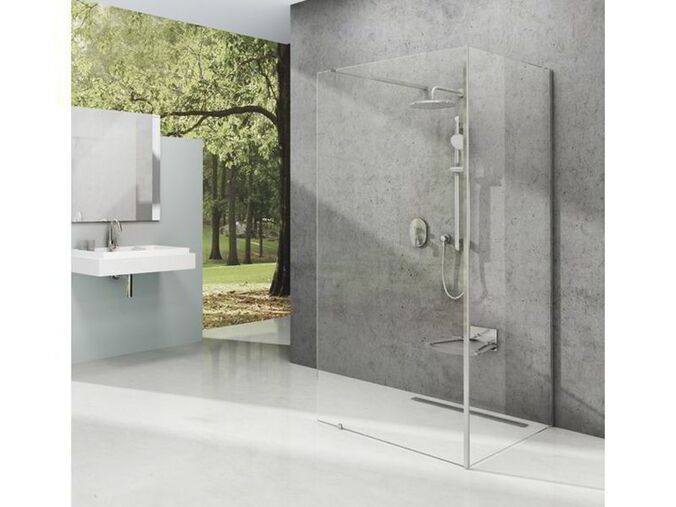 Ravak Corner sprchový kout, 120x80x200 cm, chrom lesk, dekor transparent