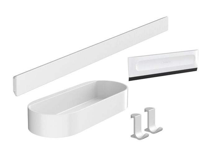 Hansgrohe WallStoris Set koupelnových doplňků, matná bílá