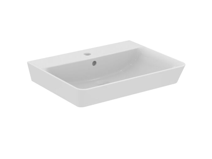 Ideal Standard Connect Air Umyvadlo Cube, 600x460x160 mm, s přepadem, otvor pro baterii, bílá