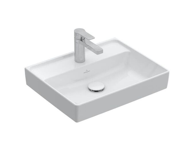 Villeroy & Boch Collaro Umývátko 500x400 mm, bez přepadu, 1 otvor pro baterii, CeramicPlus, Stone White