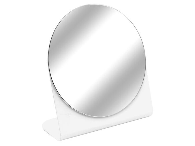 Ridder ARWEN kosmetické zrcátko na postavení, Ø 150mm, bílá