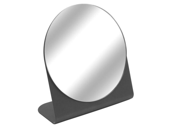 Ridder ARWEN kosmetické zrcátko na postavení, Ø 150mm, černá