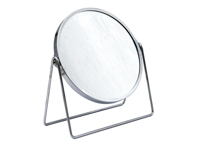 Ridder SUMMER kosmetické zrcátko na postavení, Ø 160mm, oboustranné, chrom