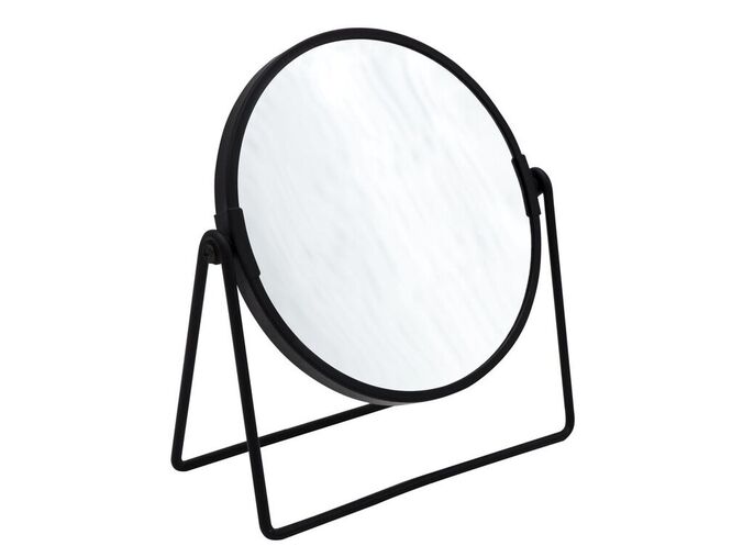 Ridder SUMMER kosmetické zrcátko na postavení, Ø 160mm, oboustranné, černá