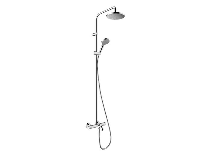 Hansgrohe Vernis Blend Sprchový set Showerpipe 200 s vanovým termostatem, EcoSmart, chrom