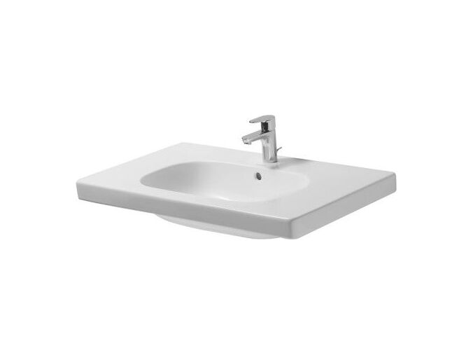 Duravit D-Code nábytkové umyvadlo 850x480mm s přepadem, otvor pro baterii