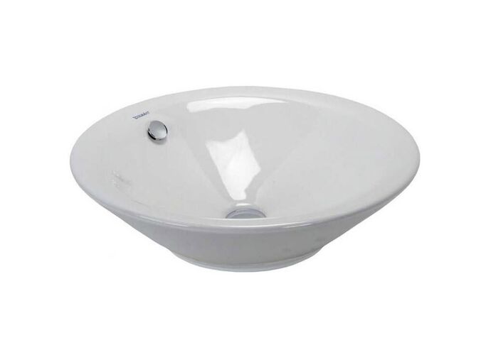 Duravit Starck1 umyvadlová mísa, průměr 33 cm, přepad, WonderGliss, bílá