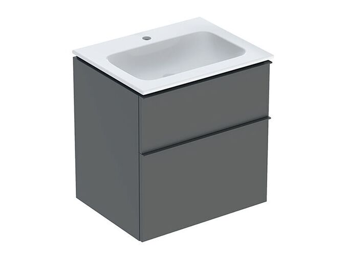 Geberit iCon skříňka s umyvadlem 60x63x48 cm, 2x zásuvka, láva mat