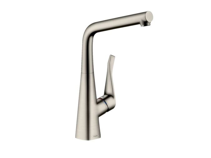 Hansgrohe Metris M71 Dřezová baterie, vzhled nerezu
