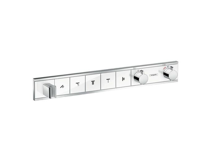Hansgrohe RainSelect Baterie pod omítku pro 5 spotřebičů, bílá/chrom