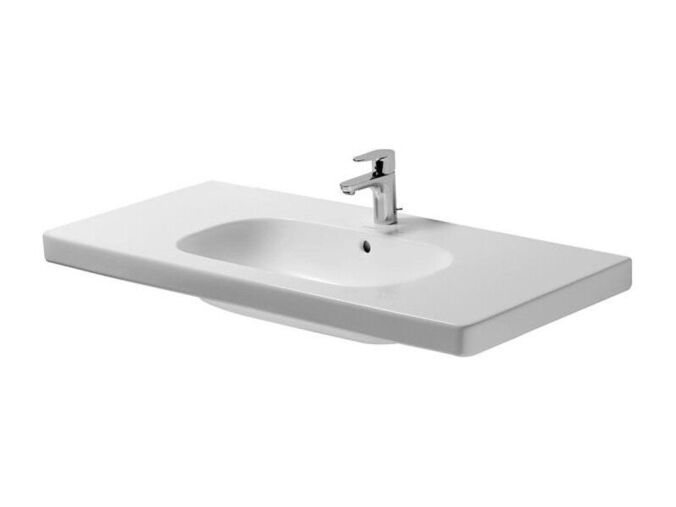 Duravit D-Code umyvadlo nábytkové 105x48 cm, přepad, otvor pro baterii, bílá