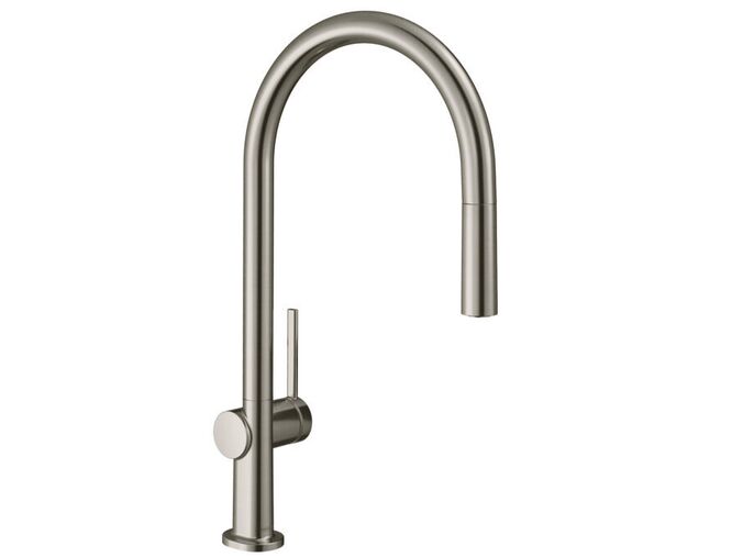 Hansgrohe Talis M54 Dřezová baterie Talis s výsuvnou koncovkou, vzhled nerezu