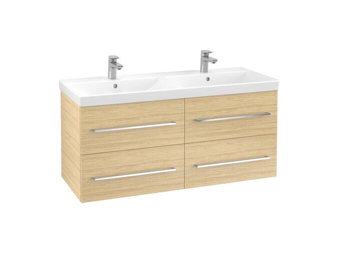 Villeroy & Boch Avento Umyvadlová skříňka, 1180x514x452 mm, 4 zásuvky, Nordic Oak