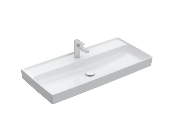 Villeroy & Boch Collaro Umyvadlo nábytkové 1000x470 mm, bez přepadu, otvor pro baterii, CeramicPlus, Stone White