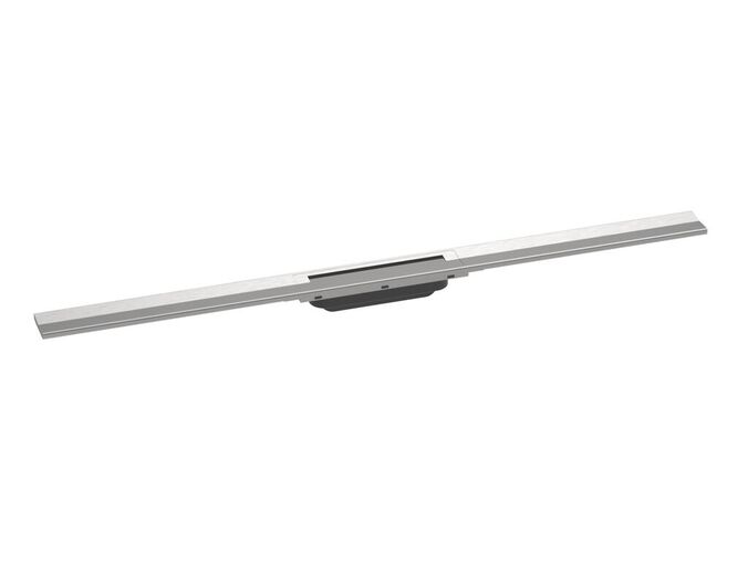 Hansgrohe Raindrain Lineární sprchový žlab s nerezovým roštem 1000, do prostoru, zkrátitelný, kartáčovaná nerez