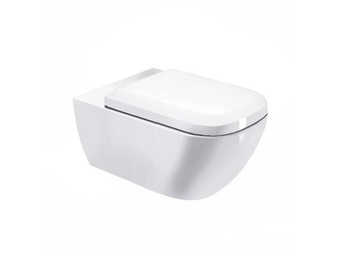 Duravit Happy D.2 závěsné WC, WonderGliss, bílá