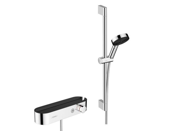 Hansgrohe Pulsify Select S Sprchový set Relaxation s termostatem, 3 proudy, s tyčí 650 mm, chrom