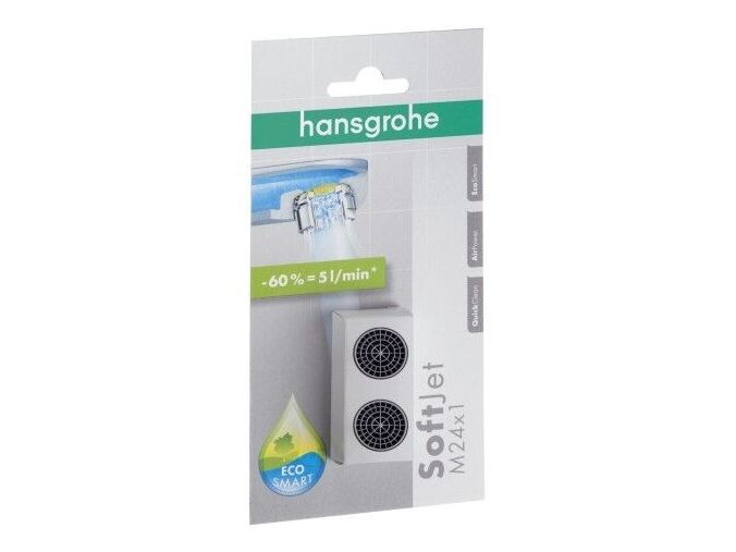 Hansgrohe Příslušenství Perlátor SoftJet M24 x 1 s omezovačem průtoku na 5 l/min, chrom