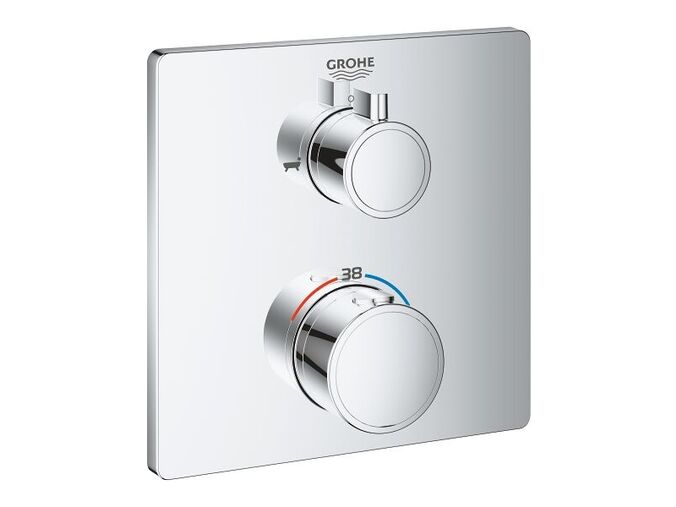 Grohe Grohtherm Termostatická vanová baterie pro 2 spotřebiče, chrom