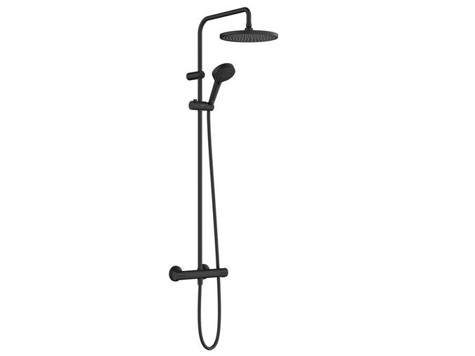 Hansgrohe Vernis Blend Sprchový set Showerpipe 240 s termostatem, 2 proudy, EcoSmart, matná černá