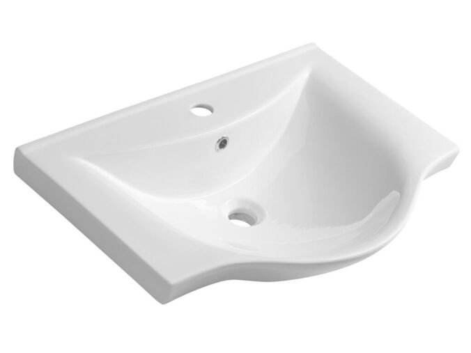 Aqualine ZARA 65 keramické umyvadlo nábytkové 64,5x46cm, bílá
