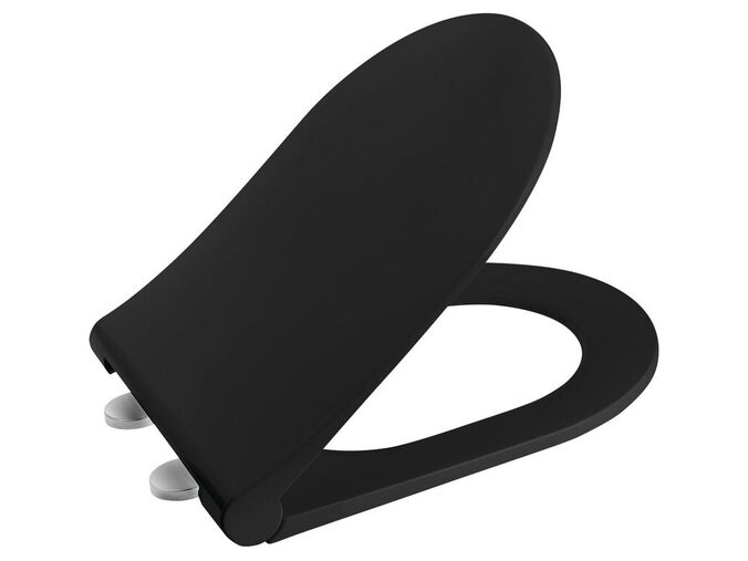 Sapho WC sedátko, SLIM, Soft Close, černá mat