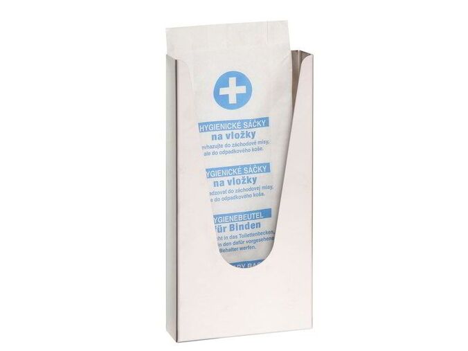 Bemeta zásobník na papírové sáčky HygBag, 120x240x30 mm, nerez lesk