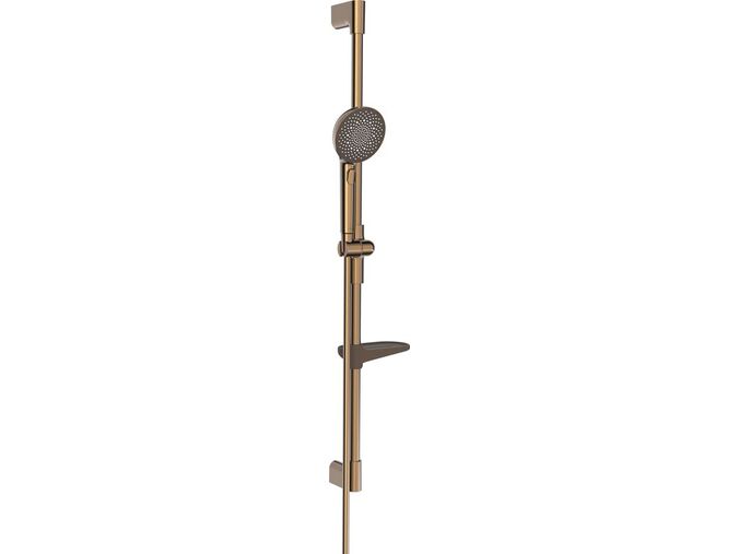 Hansa Aurelia Set sprchové hlavice, tyče a hadice, 3 proudy, broušený bronz