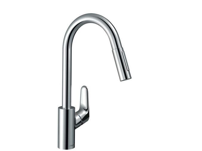 Hansgrohe Focus M41 Dřezová baterie Focus s výsuvnou sprškou, EcoSmart, chrom