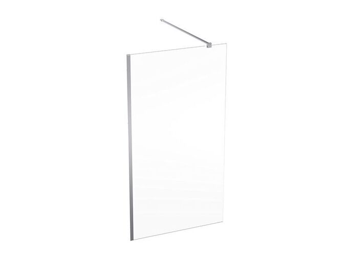 Geberit GEO Walk-In, 110x200 cm, sklo transparent, rám stříbřitá