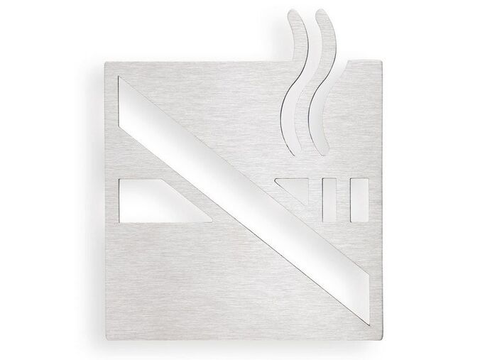 Bemeta piktogram kouření zakázáno cedulka 120x120 mm, leštěná nerez