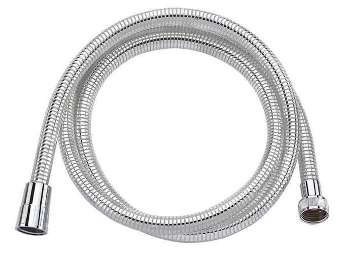 Aqualine LASER plastová sprchová hadice, 150cm, chrom/bílá